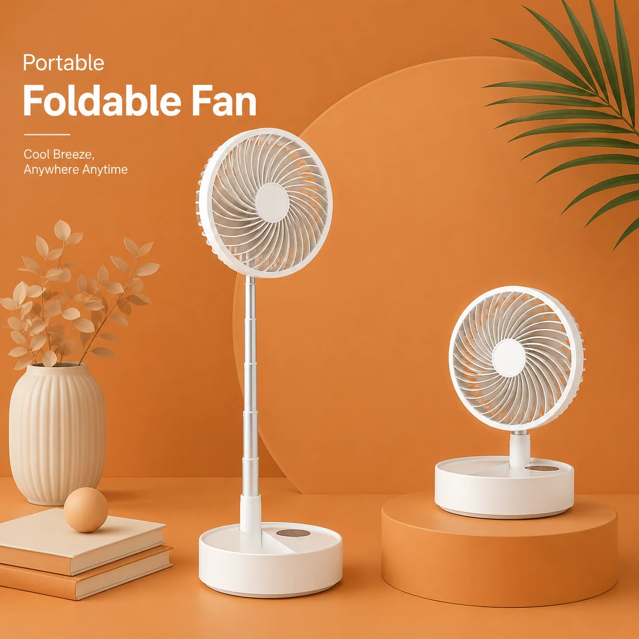 USB Charging Fan Portable Retractable Mini Fan