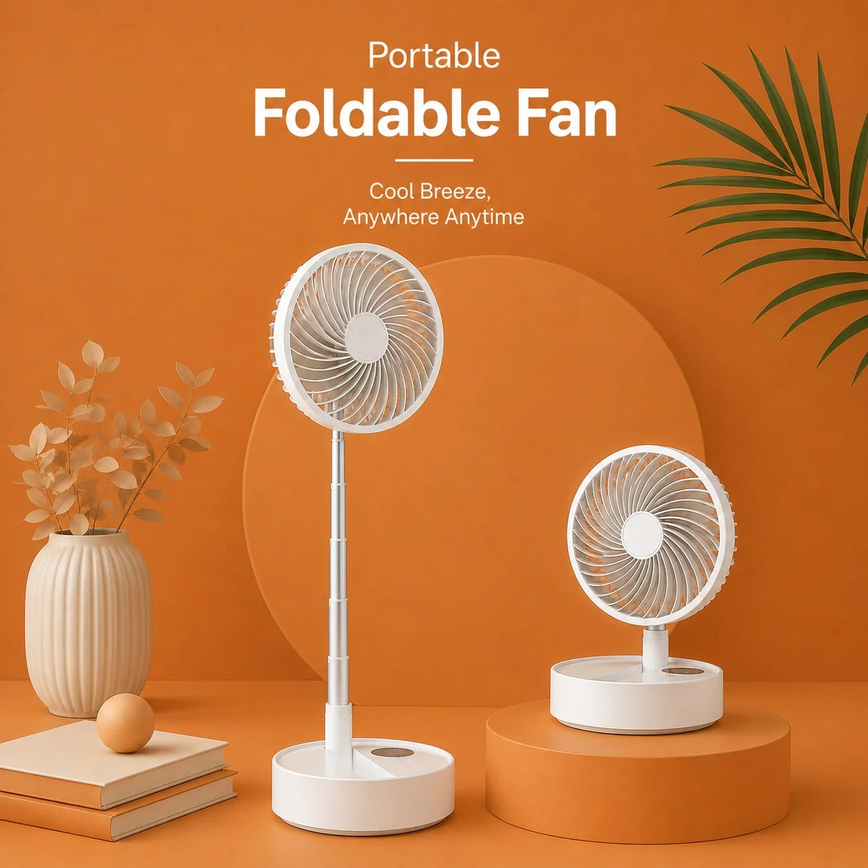 USB Charging Fan Portable Retractable Mini Fan